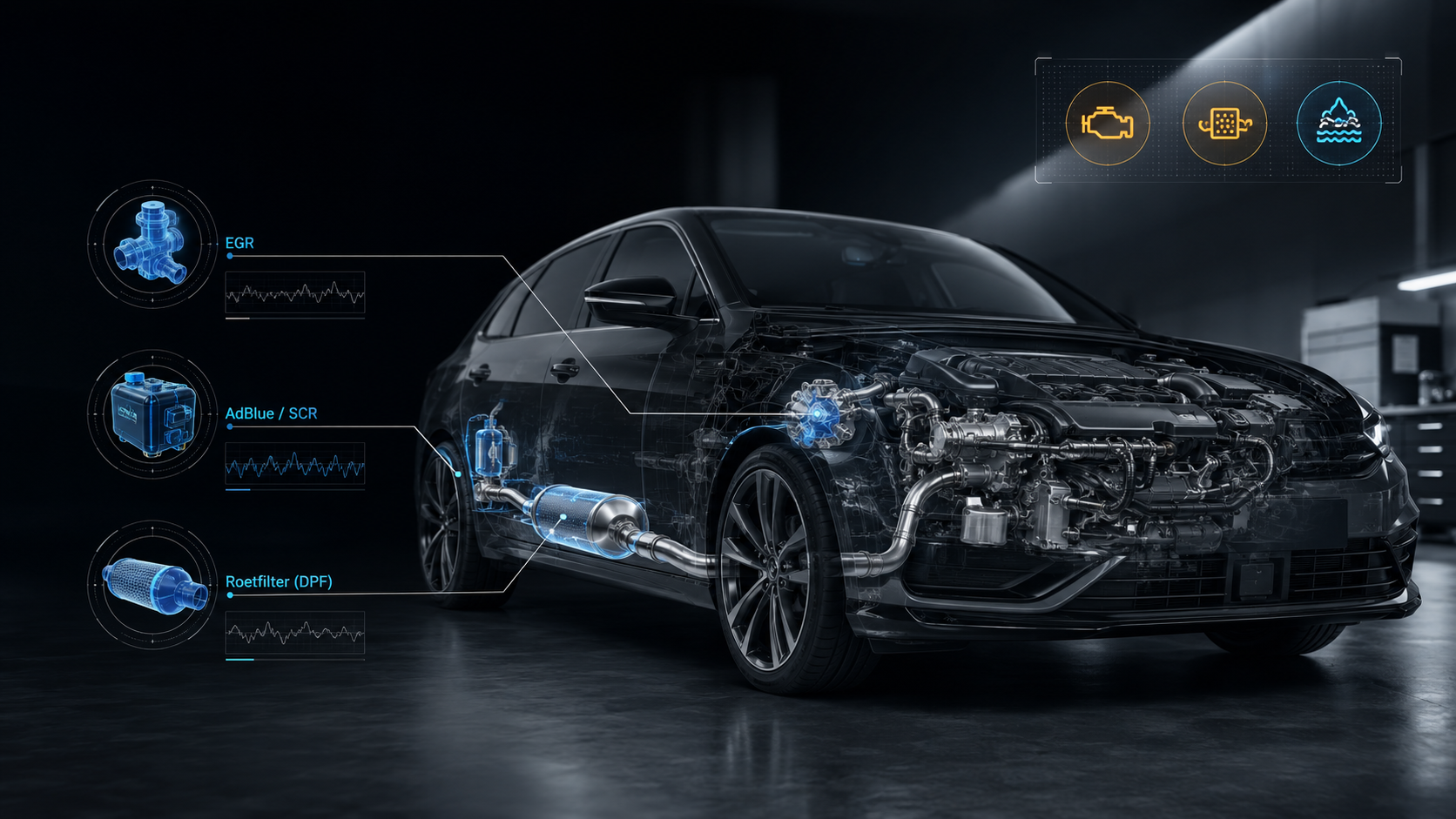 AdBlue EGR en DPF roetfilter diagnose bij Chiptech