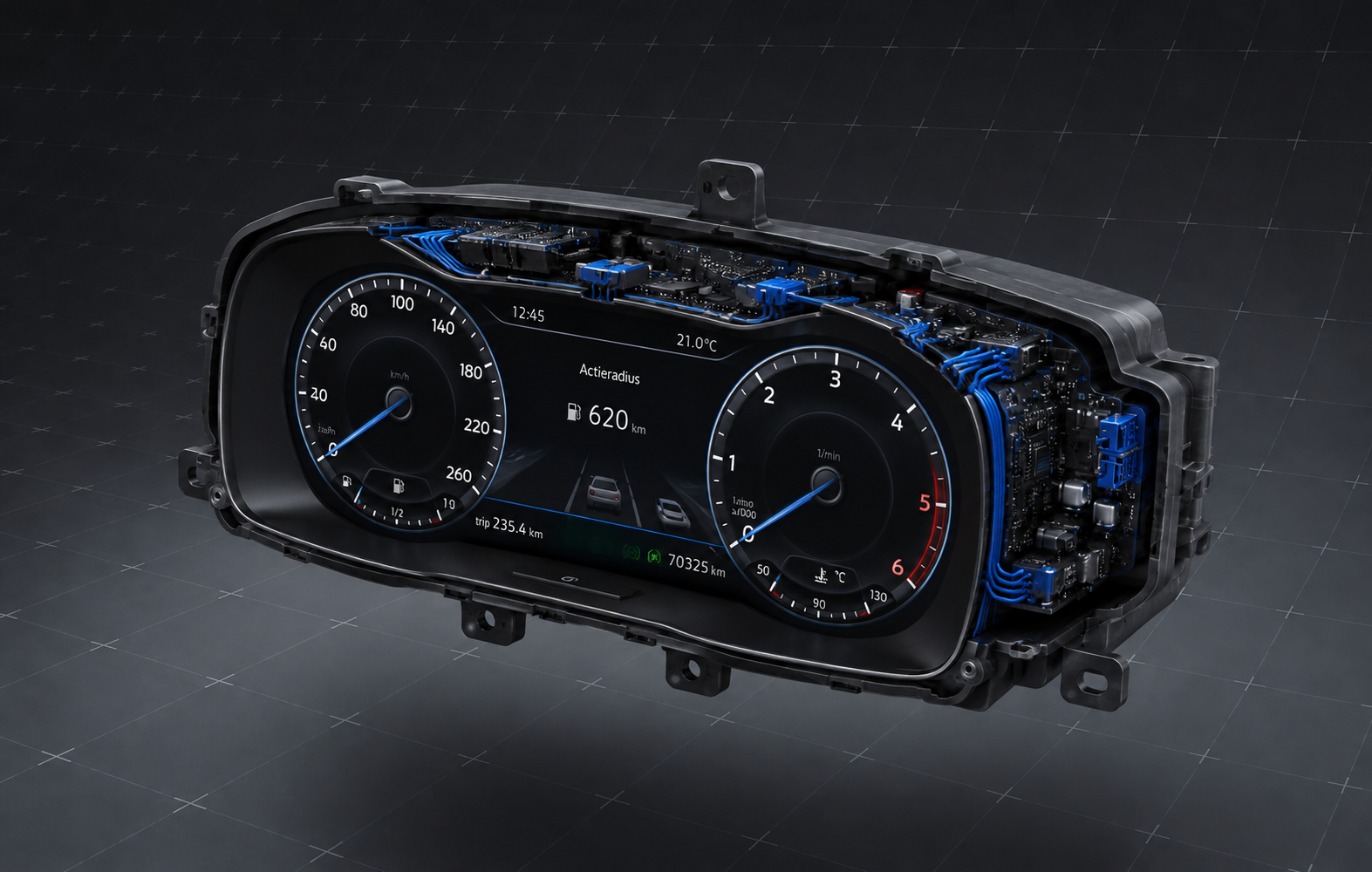 Digitale instrument cluster EV & hybride bij Chiptech